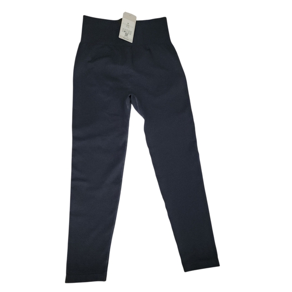 HALARA Seamless Flow High Waisted Ruched Plain Leggings indigo Medium - Picture 8 of 13